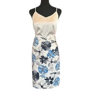 CHARTER CLUB Women’s Pencil Skirt Floral Spring Knee Length Business Casual